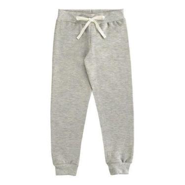 Imagem de Calça Jogger Feminina Moletom Flanelado Infantil Nº 4 Ao 10 - Marlan, 