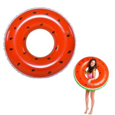 Imagem de Boia Melancia Inflável Redonda Piscina Tamanho Grande 125cm - Sunway, 