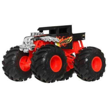 Imagem de Carrinho Hot Wheels Monster Trucks Oversized - Bone Shaker Mattel, Pre