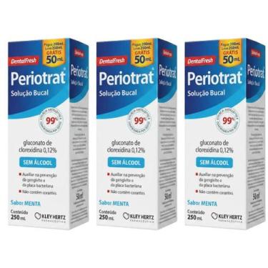 Imagem de Kit 3 Periotrat Sem Alcool Sabor Menta 250ml. - Kley Hertz