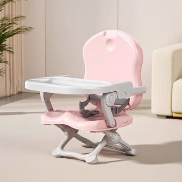 Imagem de Cadeirinha Portátil Dobrável Bebê Alimentação Rosa Deend