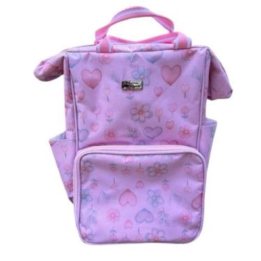 Imagem de Mochila Maternidade Estampada Mamãe Bebê Alyaht Menino Menina - - Bols