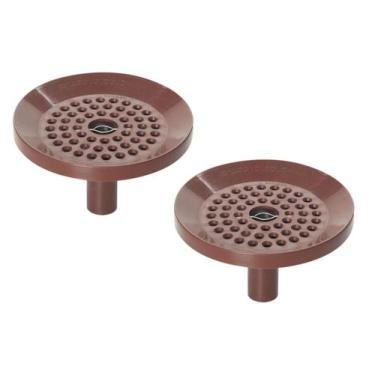 Imagem de Kit 2 Suportes para espeto pega pingo porta espeto servir churrasco  -
