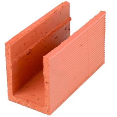 Imagem de Bloco Canaleta para Baiano 11,5x14x24cm para Alvenaria Safira