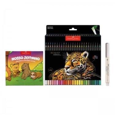 Imagem de Kit de Colorir Criativo SuperSoft 50 cores - Faber-Castell