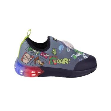 Imagem de Tênis Infantil Menino Bibi 1228121 Space Toy Story Disney Led, Marinho