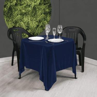 Imagem de Kit 10 Toalha de Mesa Quadrada 1,50m x 1,50m Helanca Festa Casamento B