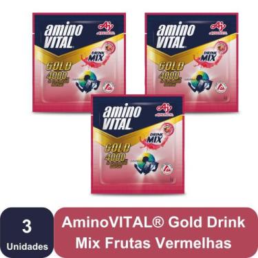 Imagem de AminoVITAL Gold Drink Mix Frutas Vermelhas 3 Sachês