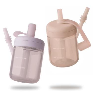 Imagem de Canudo de silicone Sippy Cup Moonkie Baby 150 ml 6 meses+2 pacotes