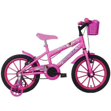 Imagem de Bicicleta ARO16 Mormaii Sweet GIRL C/ Cesta - 2010701000717 Rosa