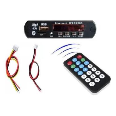 Imagem de Placa Decodificador Usb P/ Caixa Mp3 Fm Aux Bluetooth - Congratulation