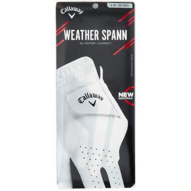 Imagem de Callaway Luva Golf Weather Spann (usada na mão direita, padrão 2019, pequena, branca (pacote com 2))