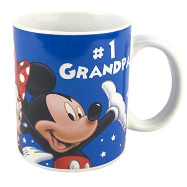 Imagem de Caneca de café de cerâmica número 1 número um avô família da Disney - azul - 325 ml