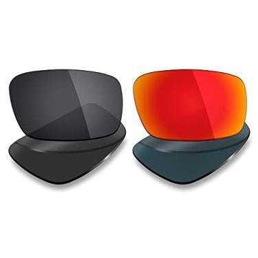 Imagem de 2 pares de lentes polarizadas de substituição da Mryok para óculos de sol Oakley Chainlink – Opções
