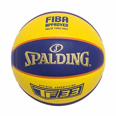 Imagem de Bola Basquete Spalding 3X3 TF-33, amarelo e azul, 6