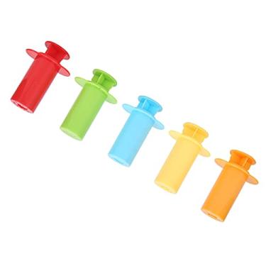 Imagem de Extrusora de argila, kit de ferramentas de molde 5 unidades de espremedor de argila para escolas