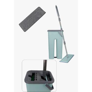 Imagem de Mop Flat Esfregão Com Balde Vertical Lava E Seca Multiuso