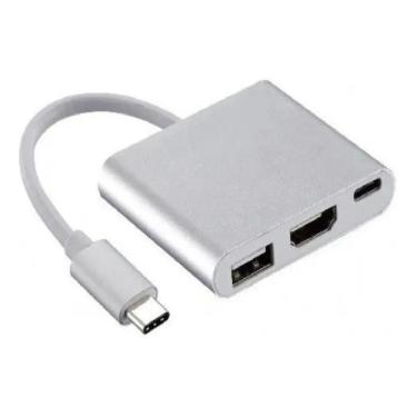 Imagem de Adaptador Usb 3.1 Type C X Hdmi 4K Usb 3 Tipo C Para S9 S10