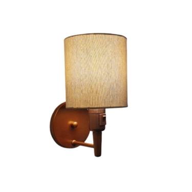 Imagem de Arandela Cilíndrica Cobre Liga Desliga Cúpula Palha Bivolt