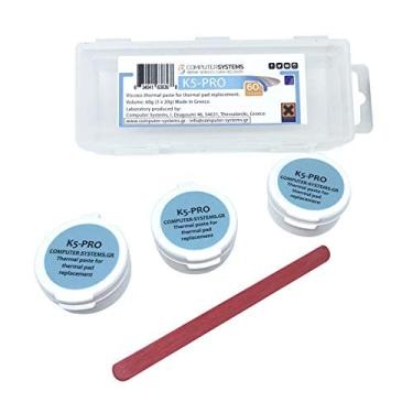 Imagem de Pasta Térmica Viscous K5 PRO para Substituição de Pastilha Térmica Pacote de 60 g 3 x 20 g (iPhone, Apple iMac, Sony PS4 e PS3, Xbox, Acer Aspire etc.)