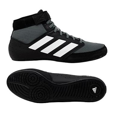Imagem de adidas Sapato de Luta Livre Masculino Mat Hog 2.0, Preto/ônix/branco, 8