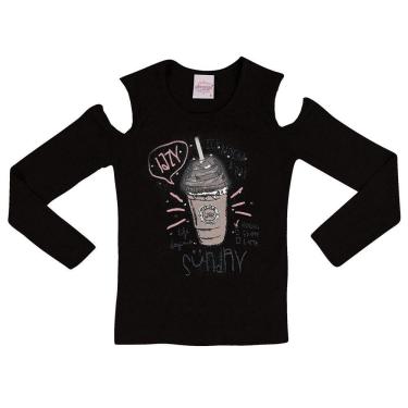 Imagem de Blusa M.Longa Infantil Ciganinha em malhão Tricô  Nº 4 Ao 10