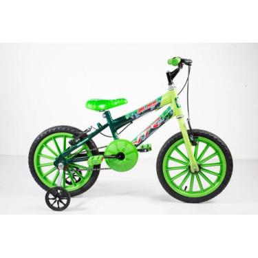 Imagem de Bicicleta Infantil Masculina Aro 16 Verde - Vtc Bliss