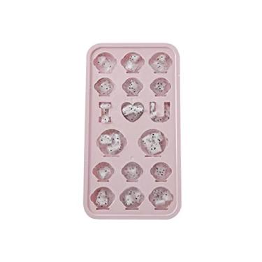 Imagem de Bandeja de cubo de gelo modelo de cubo de gelo criativo pinguim molde de gelo cubo com tampa caixa de gelo cozinha DIY molde de gelo gadget adequado para chocolate geleia sobremesa molde de cubo de gelo (cor: verde)