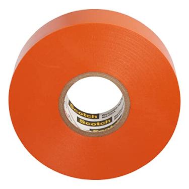 Imagem de 3M 10869-BA-5 640024981871 Fita Elétrica Codificação de Cores de Vinil Scotch 35, 3/4 pol x 66 ft, Laranja, 66'