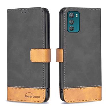 Imagem de For Motorola Moto G42 4G BF11 Color Matching Skin Feel Leather Phone Case