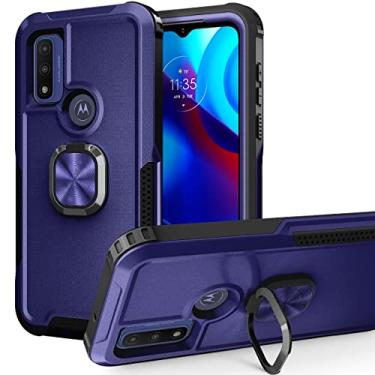 Imagem de For Motorola Moto G Pure 3 in 1 Ring Holder PC + TPU Phone Case