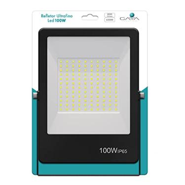Imagem de Gaya Refletor Ultrafino LED 100W 6500K 8000Lm IP65 Bivolt Preto
