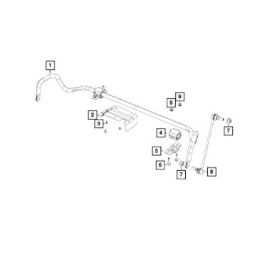 Imagem de Mopar 6508274AA Sway Bar Link Nut