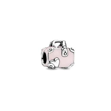 Imagem de LOVELY & BEAUTIFUL ACESSÓRIOS Berloque MALA VIAGEM ROSA em Prata 925