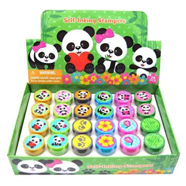 Imagem de 24 carimbos Panda para crianças