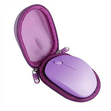 Imagem de Hermitshell Capa de viagem para mouse sem fio seenda 2,4 G Mouse sem ruído (apenas estojo) (roxo)