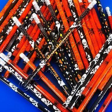 Imagem de Lápis temáticos para o dia das bruxas, pacote com 24 – estilos variados