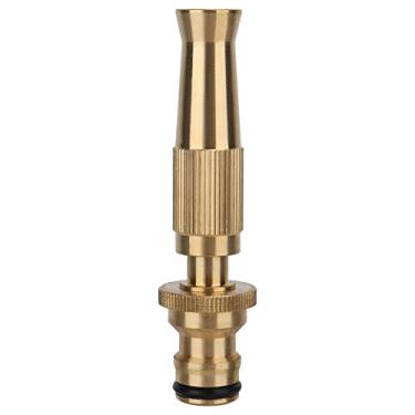 Imagem de Pilipane Bocal de mangueira de jardim,pulverizador de alta pressão de cobre para uso ao ar livre, tubo de mangueira de água, bocal de jato, irrigadores, acessórios de pulverização, para lavagem, carros, barcos e decks