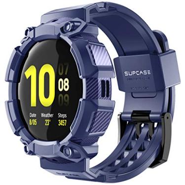 Imagem de SUPCASE [Capa Unicorn Beetle Pro Series para Galaxy Watch Active 2, capa protetora robusta com pulseiras para Galaxy Watch Active 2 [44 mm] Versão 2019 (Marinho)