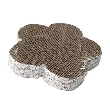 Imagem de Generic Arranhador de gato papelão ondulado arranhador almofada de arranhador para gatinho cadeira protetor de móveis para gatos em casa, flor