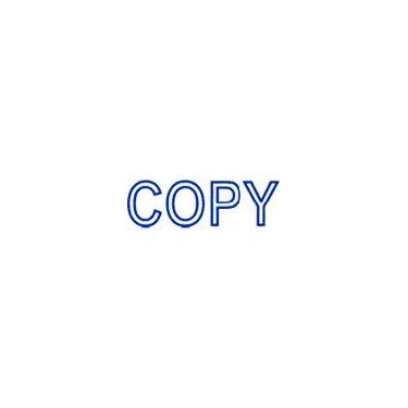 Imagem de Carimbo autotintado com contorno estreito da Copy – Azul