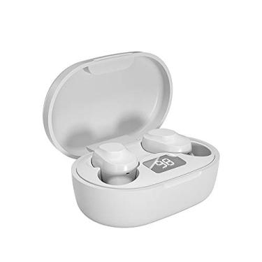 Imagem de Btuty Fone de ouvido estéreo sem fio BT XT91 com redução de ruído Fone de ouvido à prova d'água à prova de suor com unidade de driver de 8 mm branco