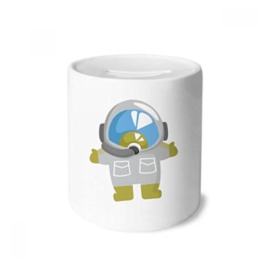 Imagem de DIYthinker Urso e alienígena adorável astronauta caixa de dinheiro caixa de cerâmica porta-moedas presente de cofrinho