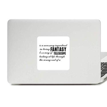 Imagem de Adesivo de vinil Paster Laptop com citações Fantasy is Here