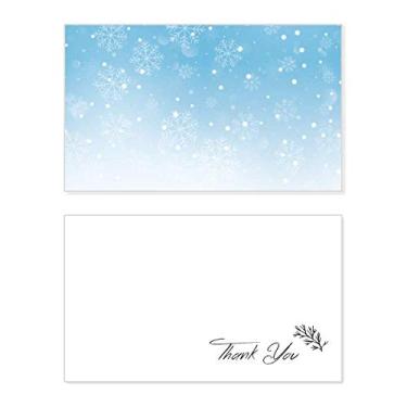 Imagem de Floco de neve meteorológico céu azul cartão de agradecimento aniversário aniversário comemoração casamento agradecimento