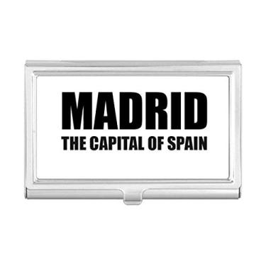 Imagem de Madri, a capital da Espanha, porta-cartões de visita, porta-cartões