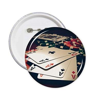 Imagem de Fichas de pôquer para cartas de jogos, fotos, broches, decoração de roupas, 5 peças, presente