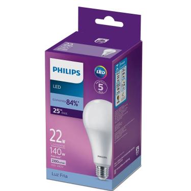 Imagem de Lâmpada Led Philips bulbo A97 22W luz branca fria 2300 lúmens bivolt base E27 - Branco