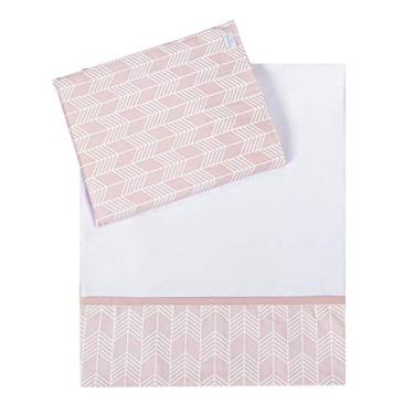 Imagem de Batistela Baby Jogo Lençol Carrinho 02 Peças - Borboletas Rosa
