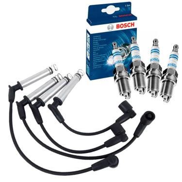 Imagem de Kit Vela e Cabo Vela Ignição GM Celta Classic 1.0 8V Bosch